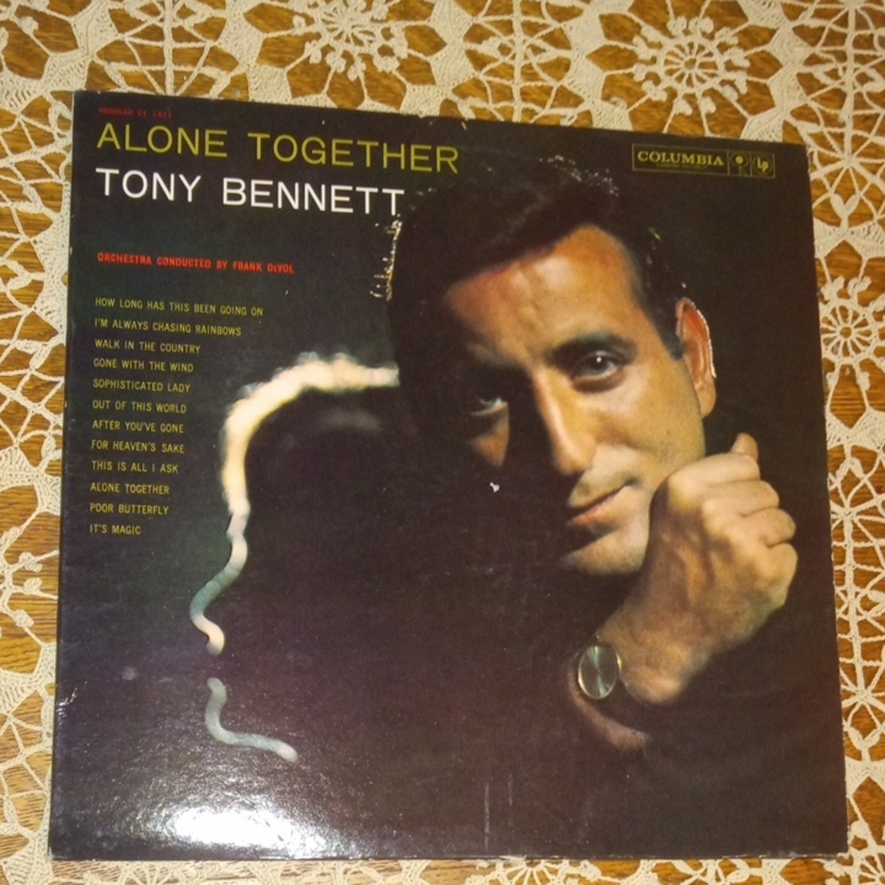 Columbia Black and Gold Vinyl Record